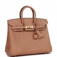 Сумка Hermes Birkin 25 из кожи страуса